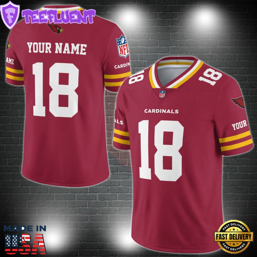 Arizona Cardinals Personalized V-neck Football Jersey Sport Gifts For Fan