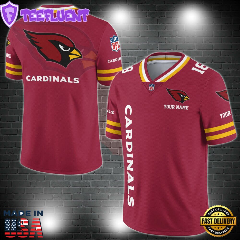 Arizona Cardinals Personalized V-neck Football Jersey Sport Gifts For Fan AZCVFJ032