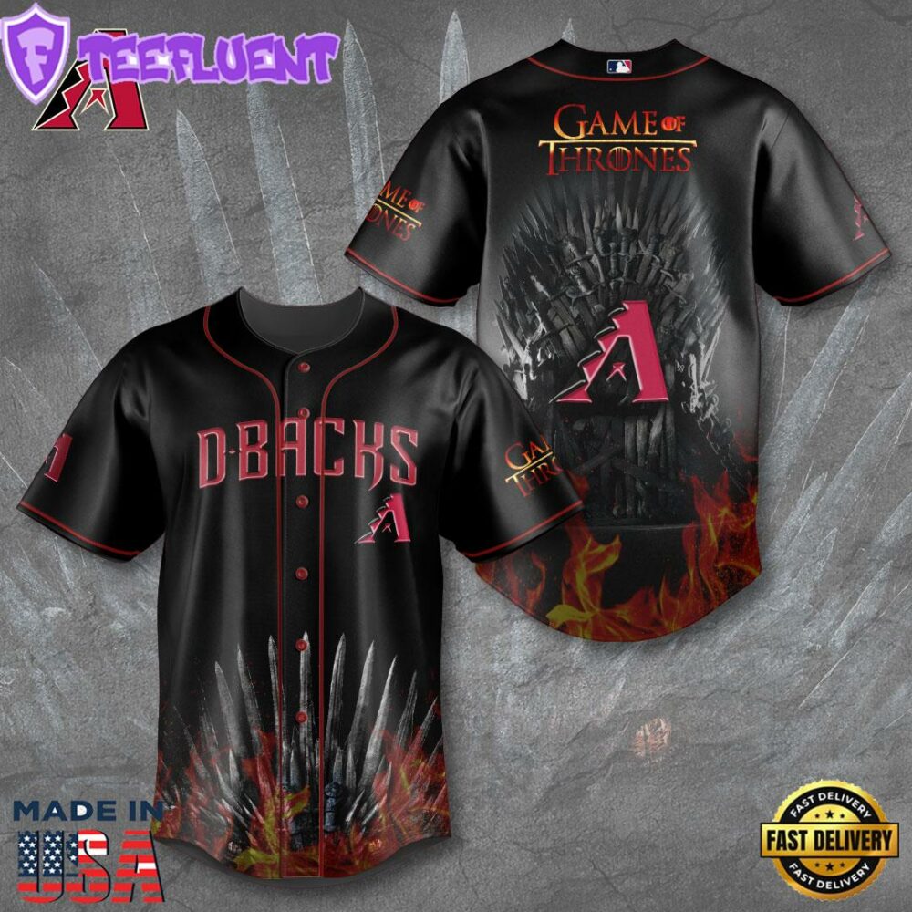 Arizona Diamondbacks x Game of Thrones Baseball Jersey