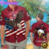 Arkansas Razorbacks Eagle US Flag Hawaiian Shirt