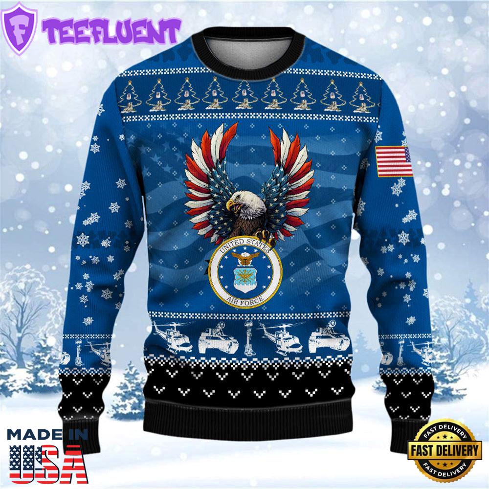 Armed Forces Air Force Veteran Military Soldier Ugly Sweater
