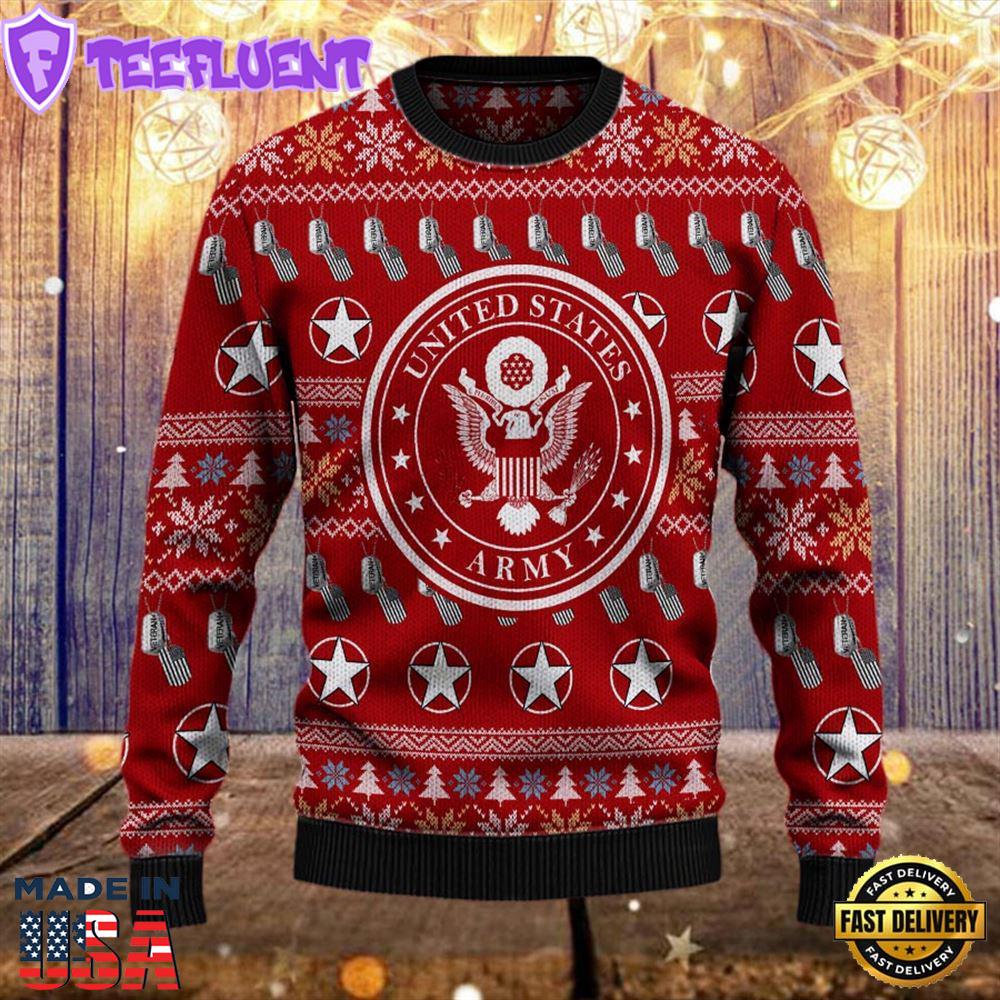 Armed Forces Army Military Vva Vietnam Veterans Day Gift For Father Dad Sweater