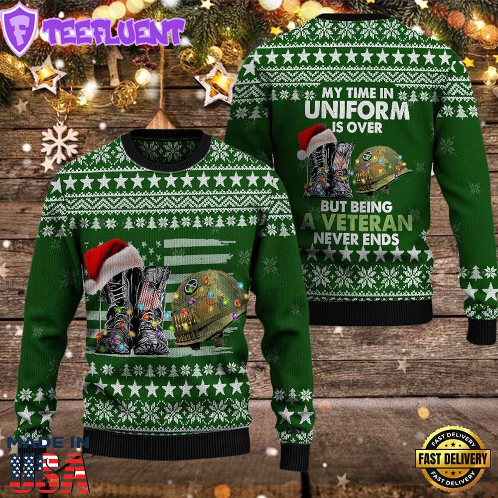 Armed Forces Army Usn Navy Usmc Marine Usaf Air Forces Uscg Coast Guard Military Vva Vietnam Veterans Day Gift For Father Dad Christmas Wool Ugly Sweater
