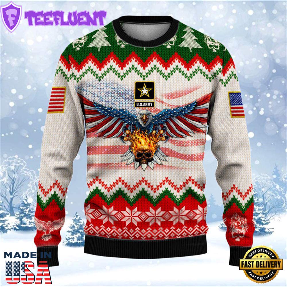 Armed Forces Army Veteran Military Soldier Ugly 3D Sweater