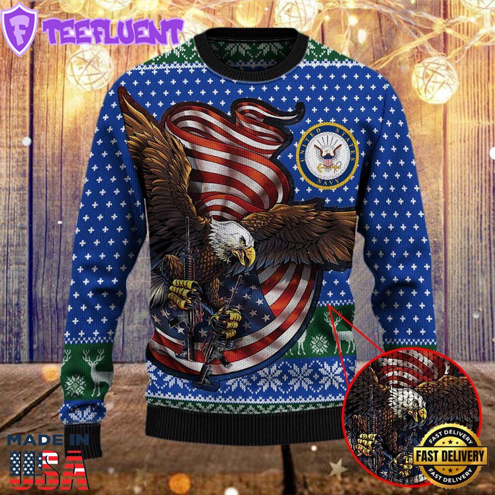 Armed Forces Usn Navy Military Vva Vietnam Veterans Day Sweater