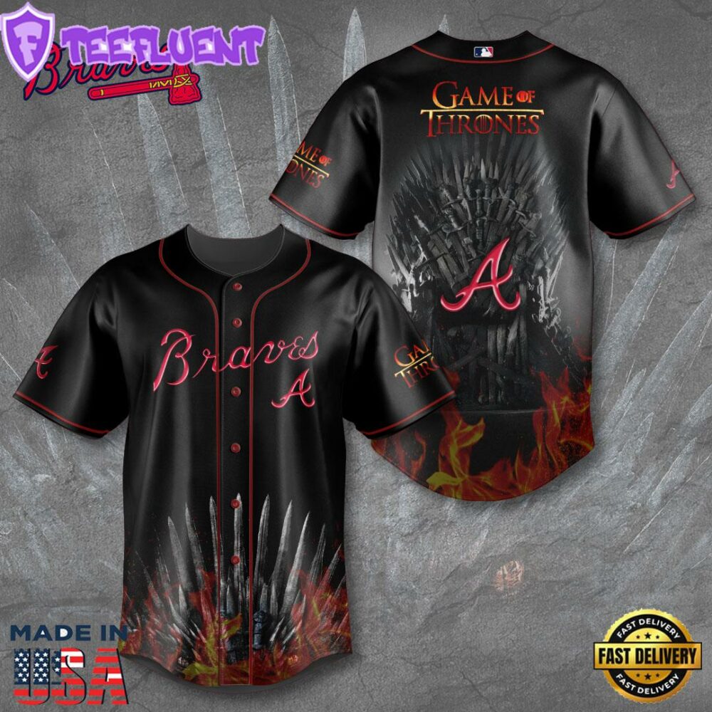 Atlanta Braves x Game of Thrones Baseball Jersey