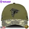 Atlanta Falcons 2024 Salute to Service Club Green Camo Cap Gift For Veteran