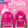 Atlanta Falcons Breast Cancer Awareness Pink 2025 Hot Pink Hoodie