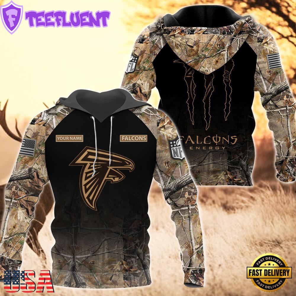 Atlanta Falcons Personalized Hoodie Camo Hunting Perfect Gift