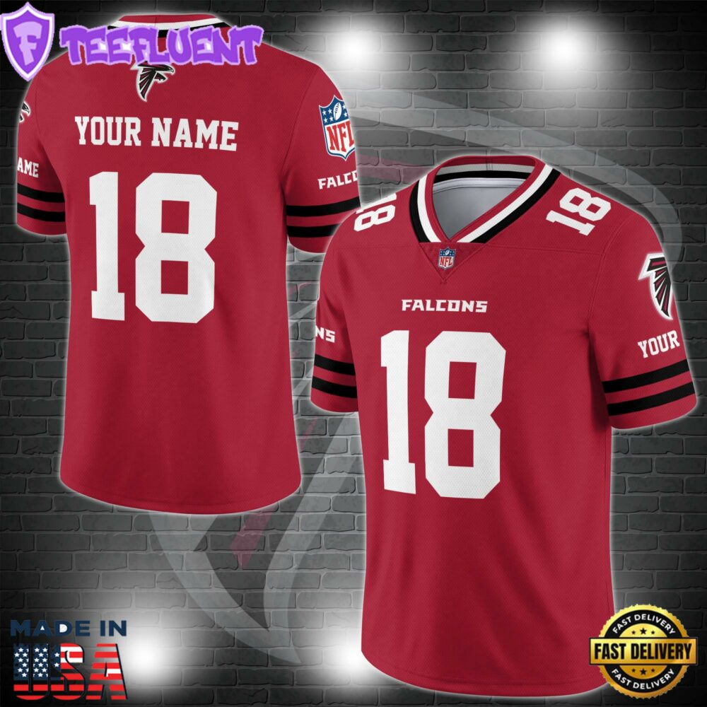 Atlanta Falcons Personalized V-neck Football Jersey Sport Gifts For Fan
