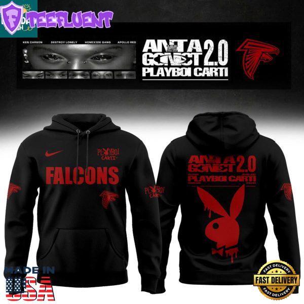 Atlanta Falcons Playboi Carti Antagonist 2.0 US Tour 2025 Celebration Hoodie