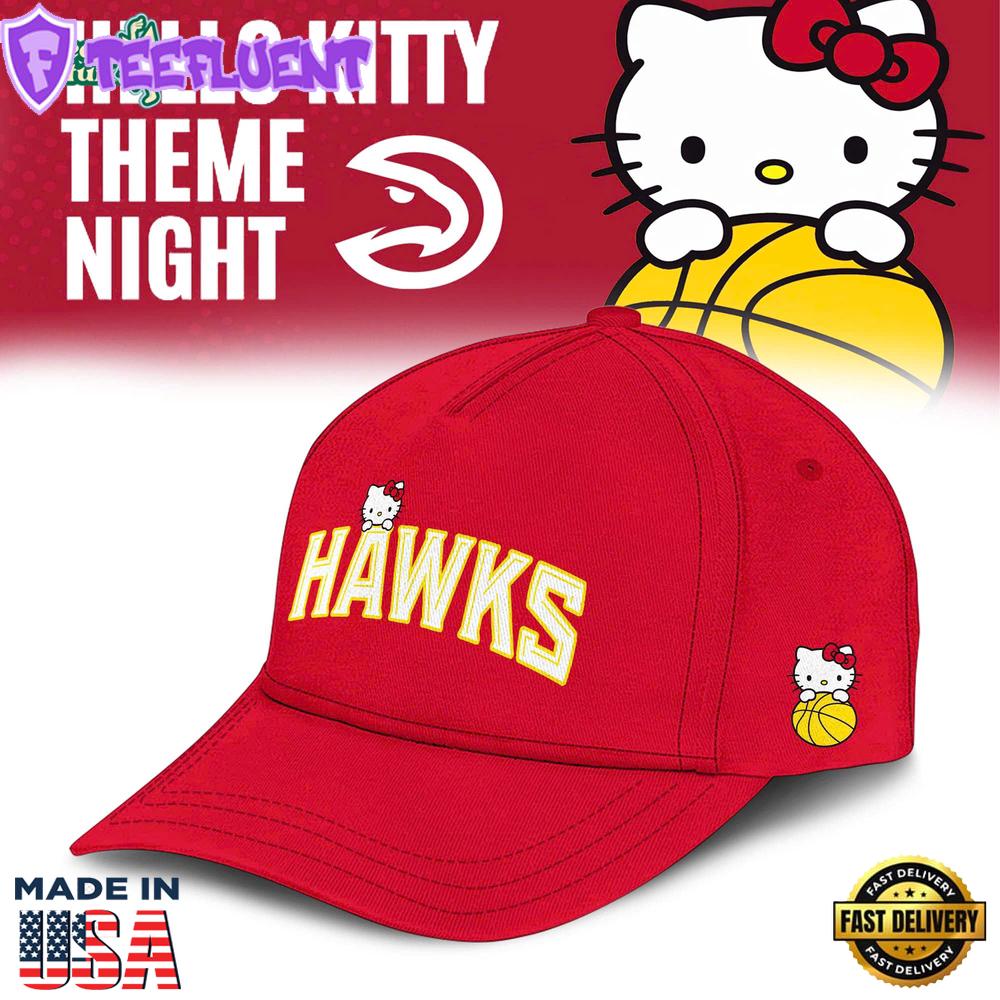 Atlanta Hawks x Hello Kitty Night 2026 Special Edition Cap