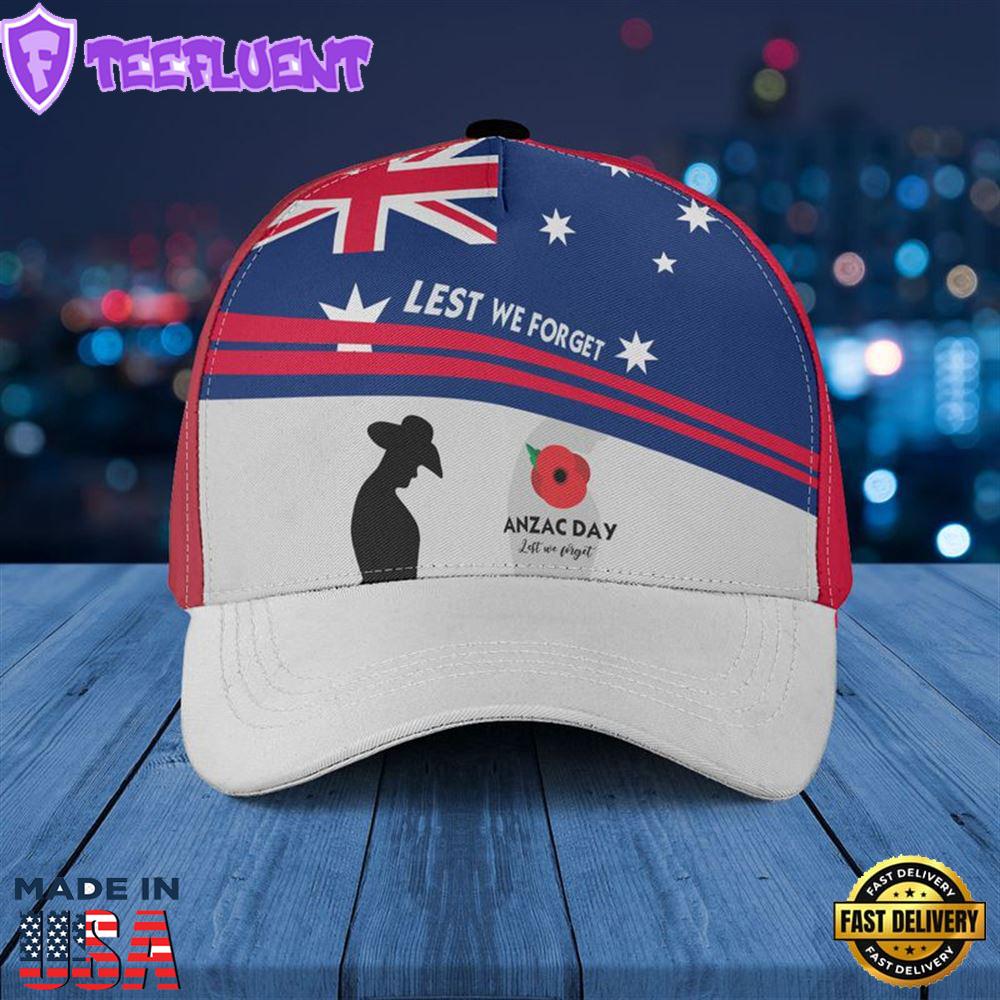 Australian ANZAC Day Lest We Forget Baseball Cap