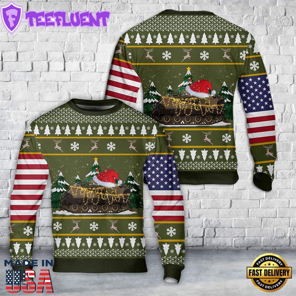 Australian Army M113A1 LRV APC with the V150 Cadillac-Gage T-50 turret Christmas Sweater