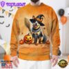 Australian Cattle Dog In Spooky Autumn Halloween 3D Shirt