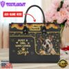Australian Cattle Dog Just A Girl Who Loves Dogs Leather Handbag