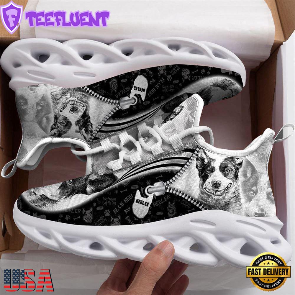Australian Cattle Dog Sketch Max Soul Shoes For Men Women Dog Shoes Running