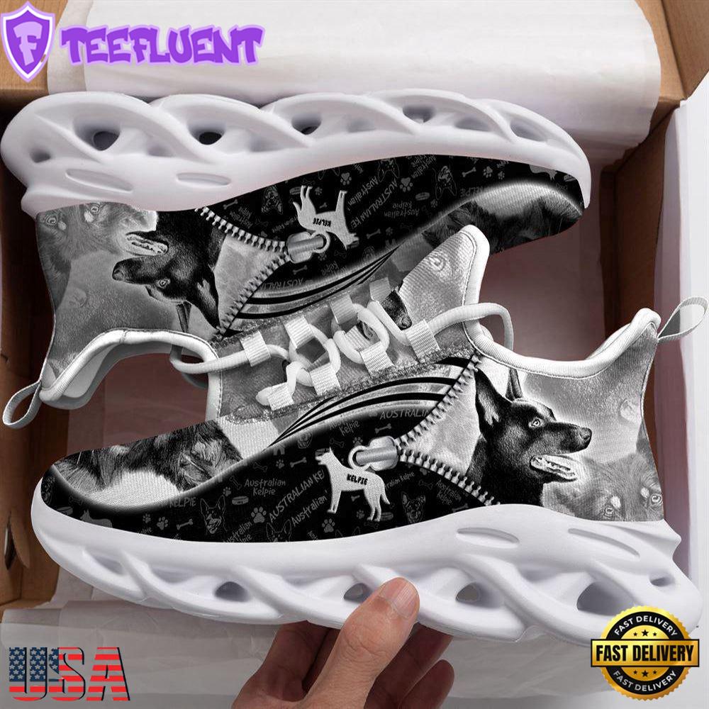 Australian Kelpie Sketch Max Soul Shoes For Men Women Dog Shoes Running