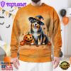 Australian Shepherd Dog In Spooky Autumn Halloween 3D Shirt