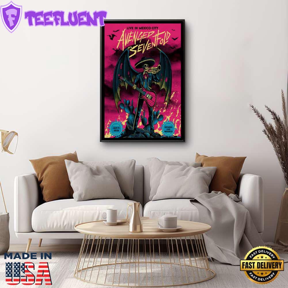 Avenged Sevenfold Mexico City Event On Jan 17 2026 Poster