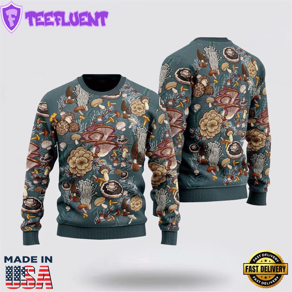 Awesome Mushrooms Ugly Christmas Sweater