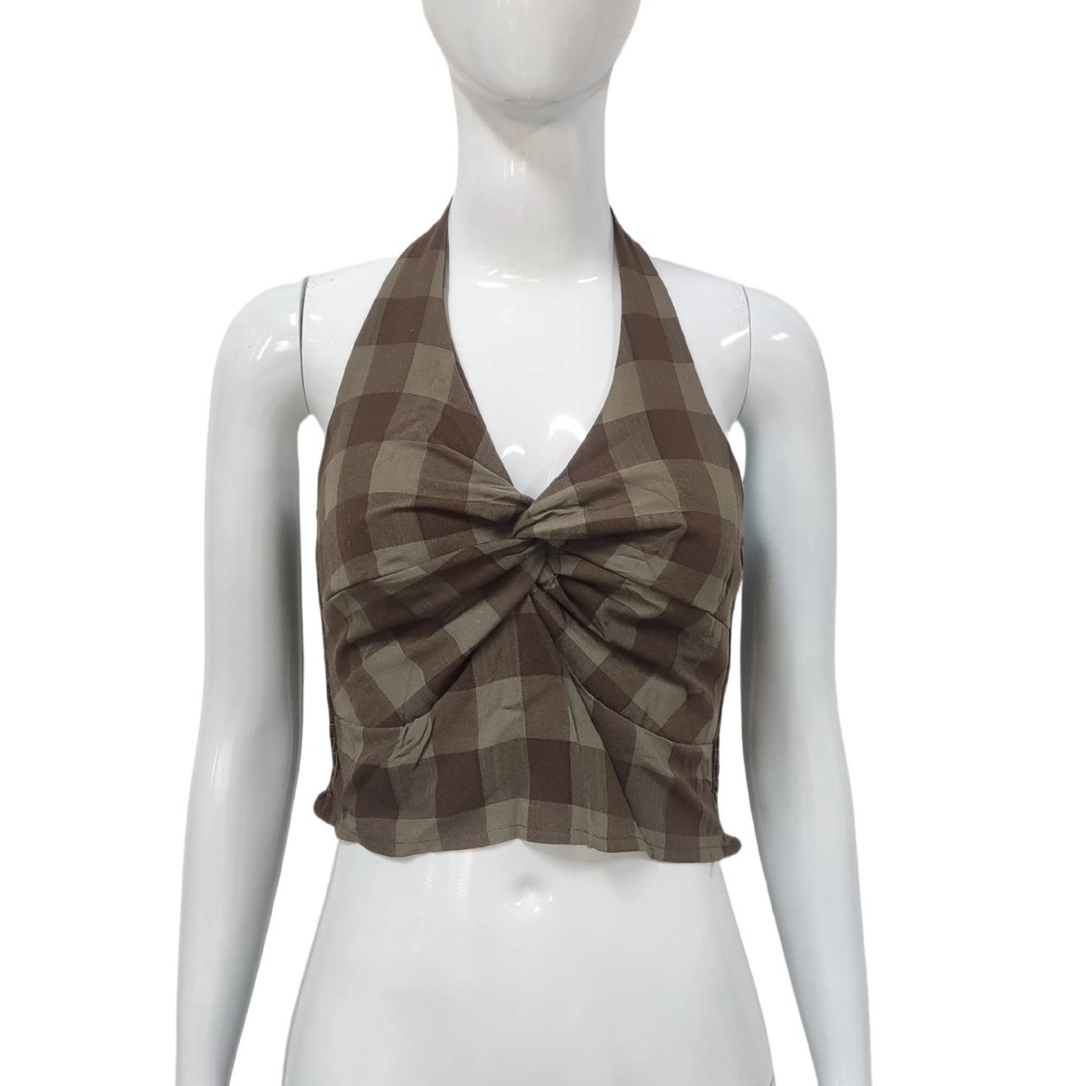American Hot Girl Halter Plaid Twisted Vest 5 b40ce612 fbd7 469e a261 49c37a3b6107.jpg