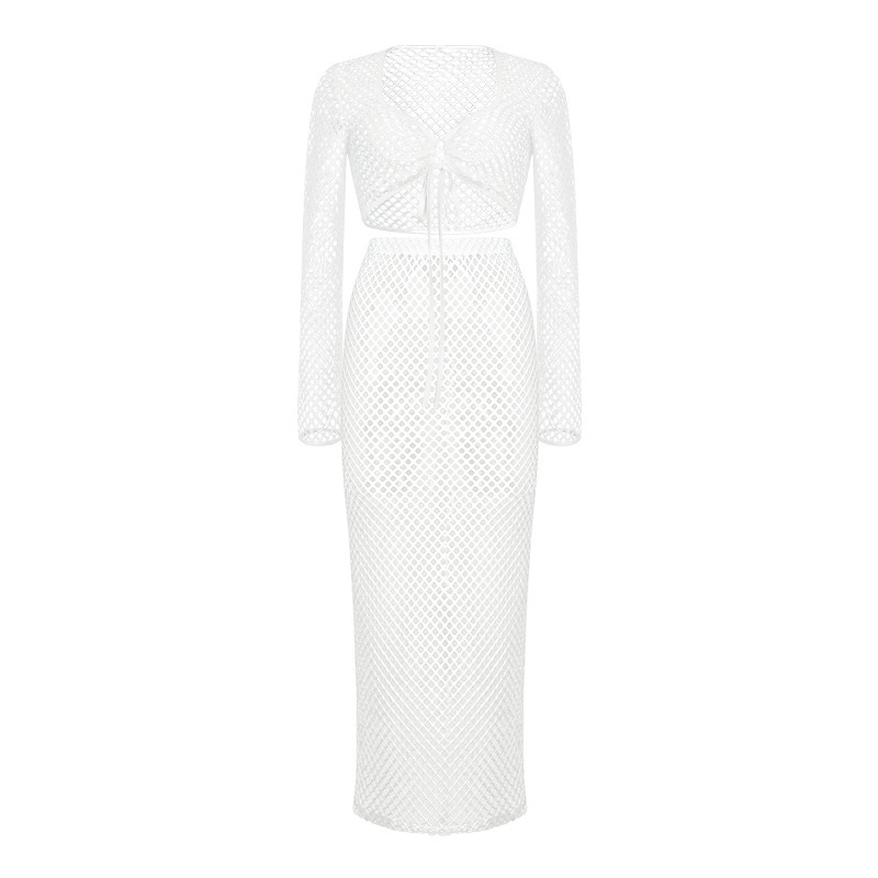 Lace Mesh Long Sleeve Narrow Casual Knitted Maxi Dress Suit 2 b790bb45 8e24 4de4 a4bd 0f087c34beaf.jpg