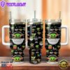Baby Yoda Star Wars Movie Custom Stanley Quencher 40oz Stainless Steel Tumbler With Handle
