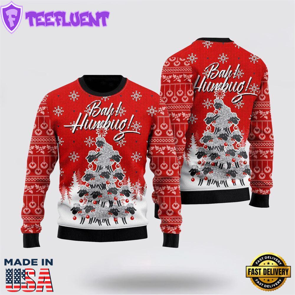 Bah Humbug Sheep Xmas Ugly Christmas Sweater