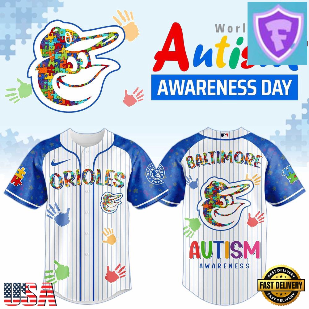 Baltimore Orioles x Autism Awareness 2026 Baseball Jersey