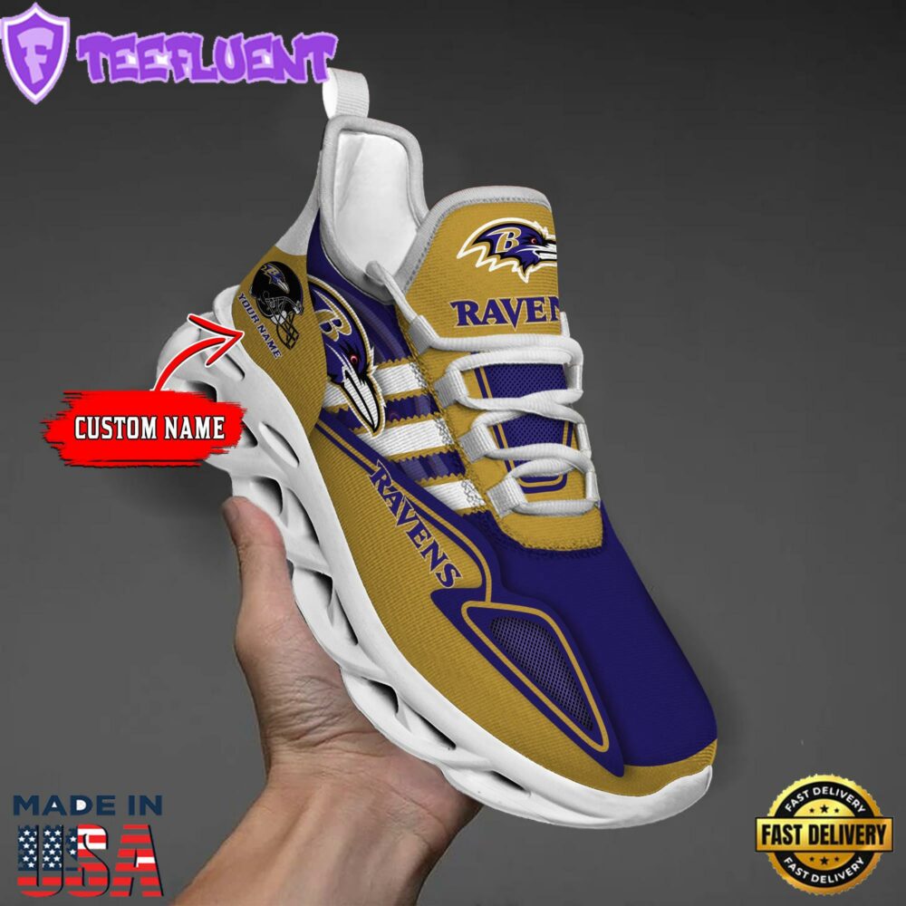 Baltimore Ravens Clunky Max Soul Shoes NFL Personalized 1