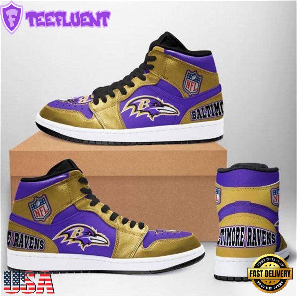 Baltimore Ravens Nfl Football Air Jordan Sneaker Boots Shoes For Men Women