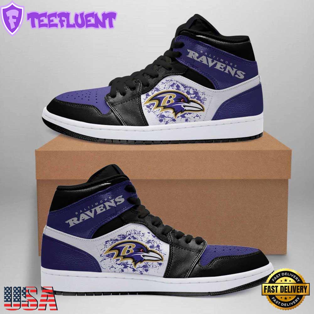 Baltimore Ravens NFL JD1 Boot Sneakers Shoes