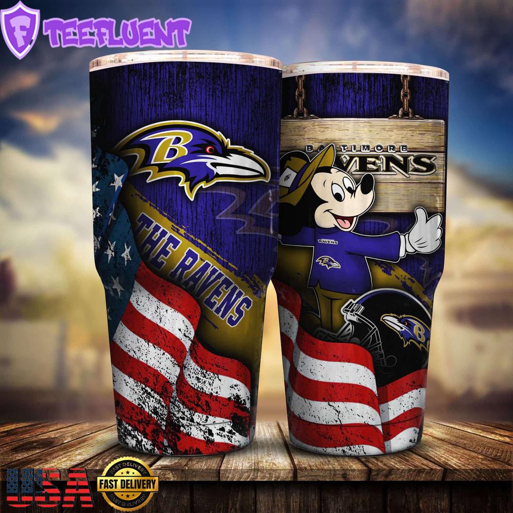 Baltimore Ravens NFL Mickey Mouse Disney Tumbler