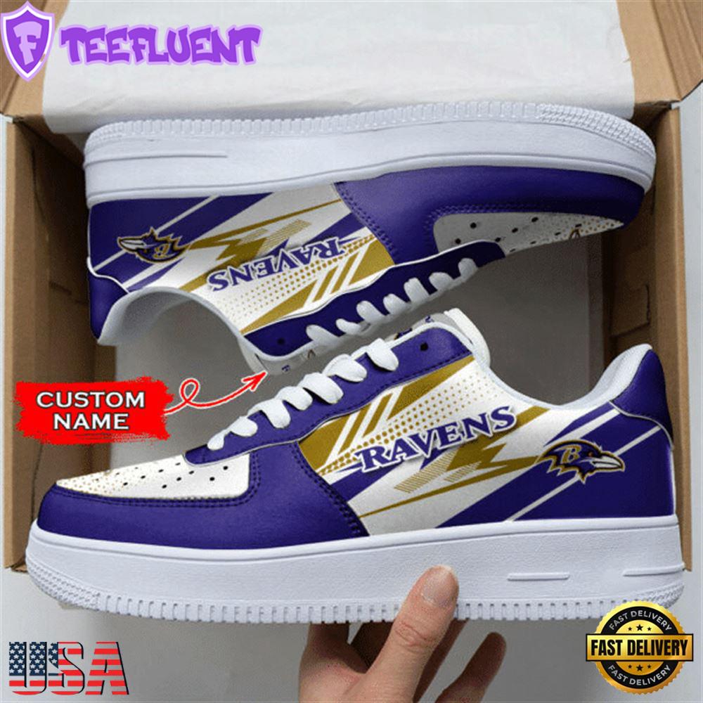 Baltimore Ravens NFL Personalized Air Force 1 Shoes