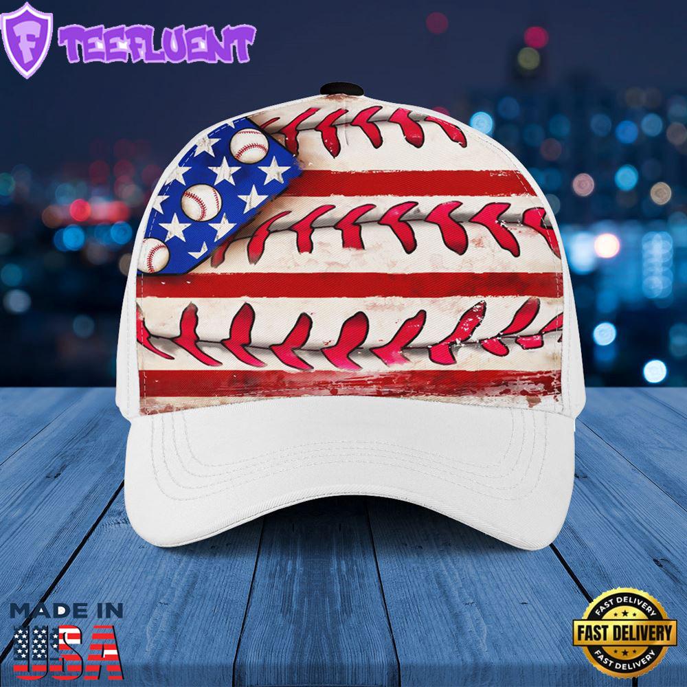 Baseball American Flag Baseball Cap