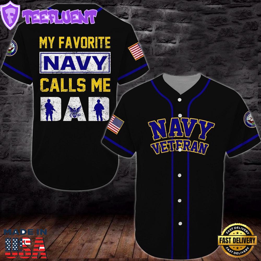 Baseball Shirt United States Navy Veteran H27 All Over Printed