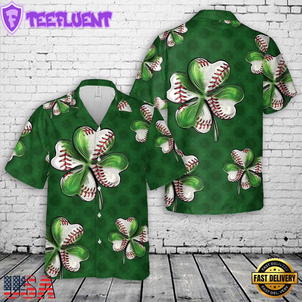 Baseball St. Patrick's Day Hawaiian Shirt