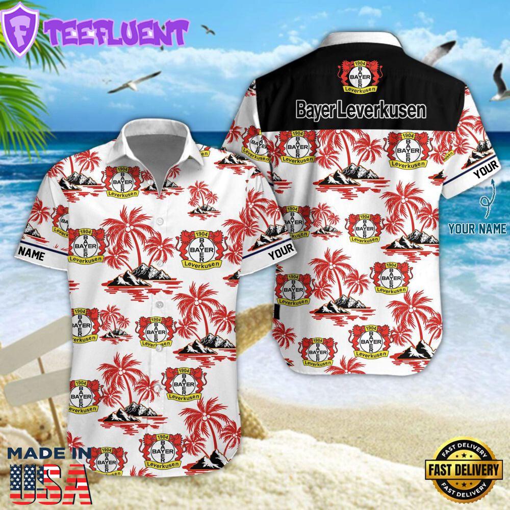 Bayer Leverkusen Short Sleeve Dress Shirt For Man And Women