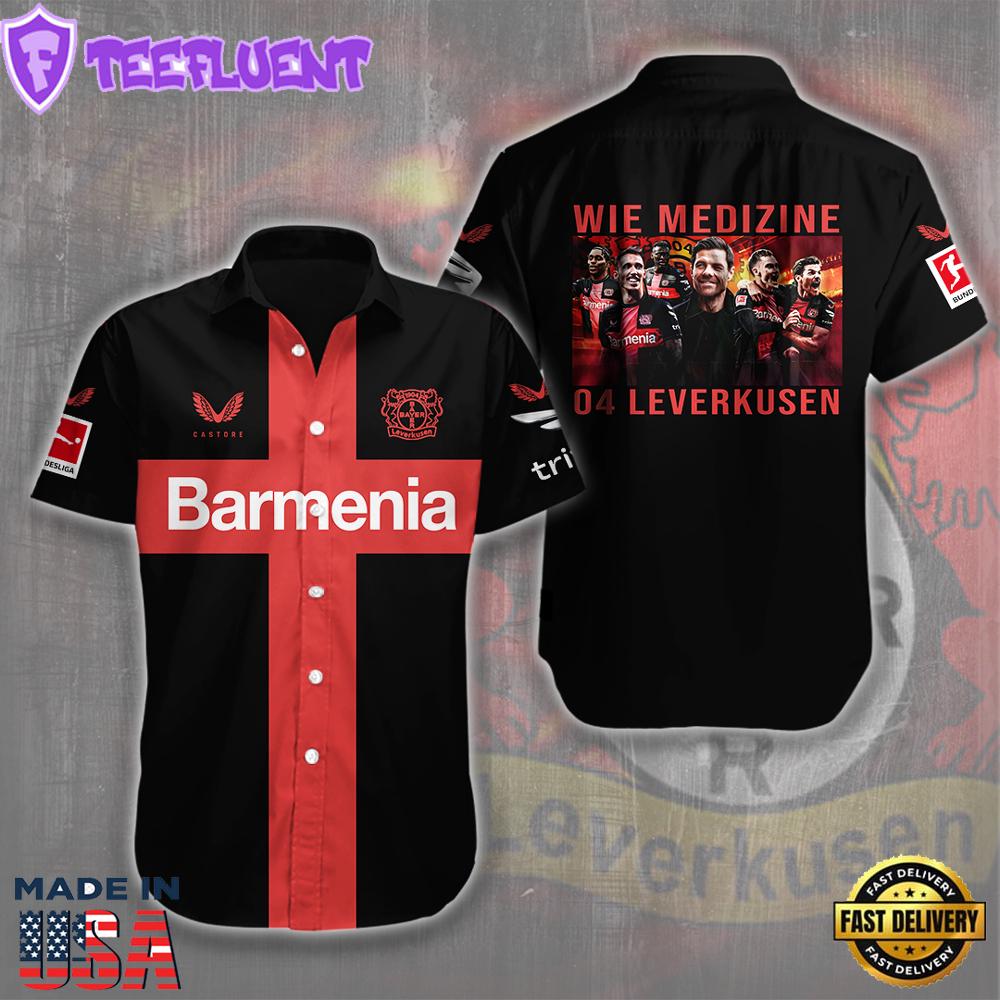 Bayer Leverkusen Short Sleeve Dress Shirt Summer 2025