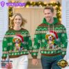 Beagle Dog Cheer with Santa Hat Christmas Sweatshirt And Hoodie Green