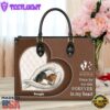 Beagle Forever In My Heart Leather Bag