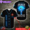 Because Of Him Heaven Knows My Name Cross Custom Baseball Jersey
