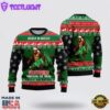 Believe In Bigfoot Squatching Through The Snow Ugly Christmas Sweater For Men