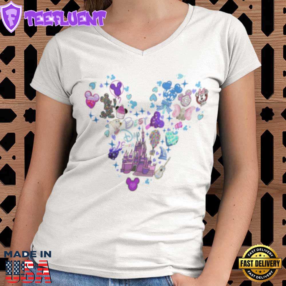Best Day Ever Mickey Ear Castle Christmas T-shirt Disney