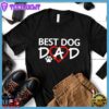 Best Dog Dad Colored Print T-Shirt