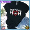 Best Dog Mom Colored Print T-Shirt