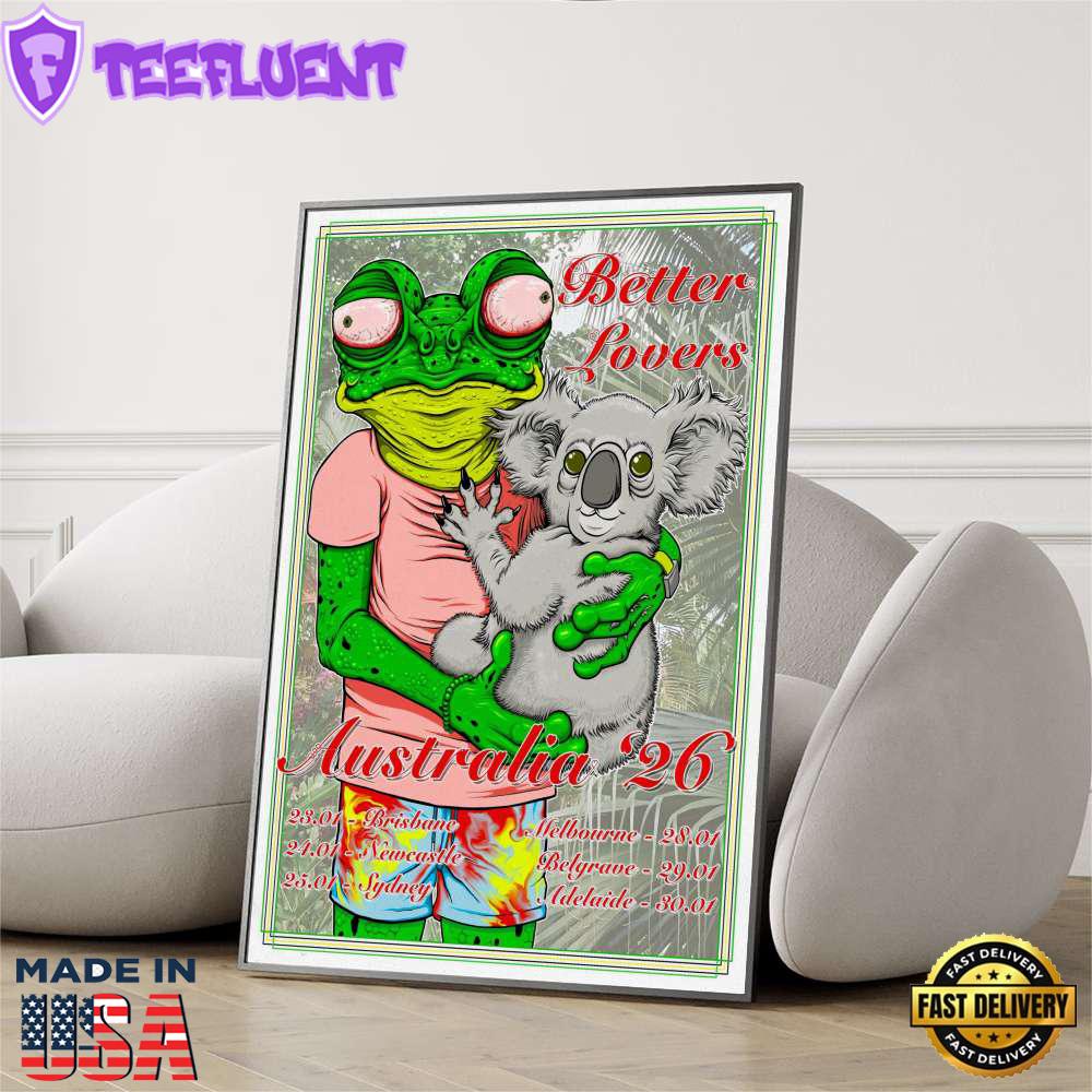 Better Lovers 2026 Tour in Australia Poster