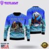 Bigfoot Area Motobike Ugly Christmas Sweater For Men