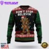 Bigfoot Don‘t Stop Believing Ugly Christmas Sweater For Men